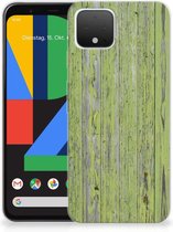 Google Pixel 4 Bumper Hoesje Green Wood