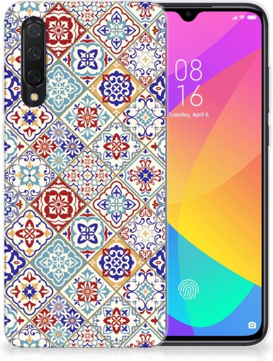 Xiaomi Mi 9 Lite TPU Siliconen Hoesje Tiles Color