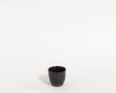 The Table atelier - espressokopje - Ø 6 - 65 cl - handgemaakt - zwart/wit