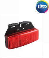 Proplus Markeringslamp 12/24v Rood 110 X 65 Mm Led Met Houder