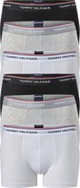 Tommy Hilfiger trunks (2x 3-pack) - heren boxers normale lengte - zwart - wit en grijs -  Maat: S