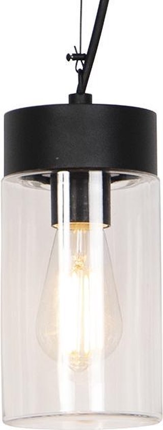 QAZQA jarra - Suspension - 1 lumière - Ø 11,8 cm - Noir