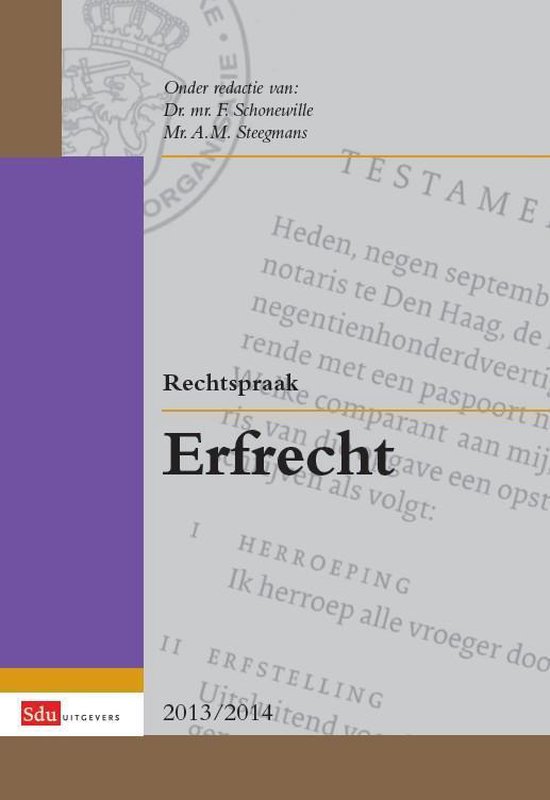 Rechtspraakreeks - Erfrecht 2013-2014 - R.L. Albers-Dingemans | 