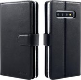 Xssive Double Wallet Case voor Samsung Galaxy S10 Plus - geschikt voor 6 pasjes - Zwart