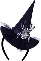 Haarband met heksenhoed incl spin deco