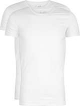 RJ Bodywear Everyday - Maastricht - 2-pack - stretch T-shirt O-hals - wit -  Maat M