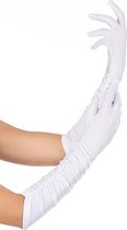 WIDMANN - Elegante lange witte handschoenen voor volwassenen