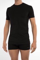 Claesen's T-shirts (2-pack), O-hals, zwart