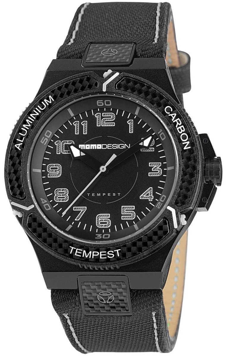 Momodesign tempest young MD2114BK-13 Man Quartz horloge