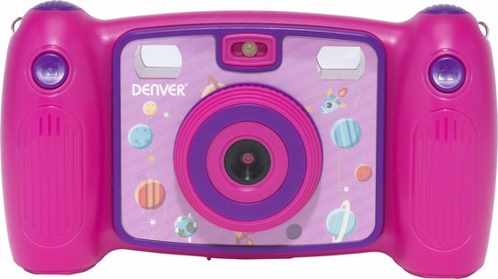 Denver KCA-1310 – Camera voor kinderen – Kindercamera – Speelgoedcamera – Digitaal – Full HD – Foto en Video – 7 Effecten – 1 Spelletje – Roze