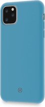 Celly Leaf Silicone Back Cover Apple iPhone 11 Pro Max Blauw