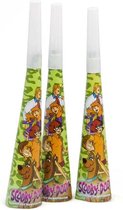 ATOSA - 4 Scooby Doo feesttoeters - Decoratie > Toeters en roltongen