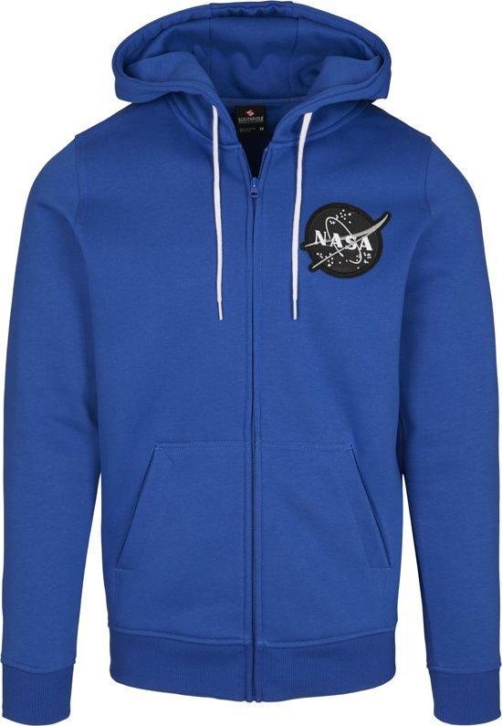 Heren Hoodie Southpole NASA Insignia Logo Zip Hoody royal-blauw