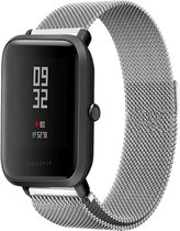 Milanees Smartwatch bandje - Geschikt voor  Xiaomi Amazfit Bip Milanese band - zilver - Horlogeband / Polsband / Armband