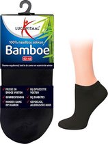 Lucovitaal Bamboe Sok Enkel 35-38 Zwart