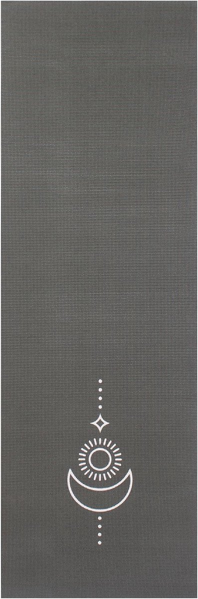 Yogamat sticky extra dik balance antraciet  - Lotus - 6 mm