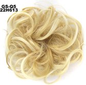 Haar Wrap, Brazilian hairextensions knotje blond 22/613#
