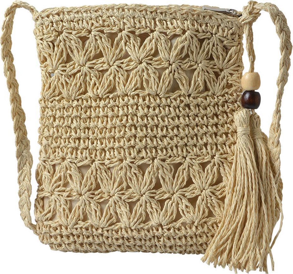 Juleeze Handtas Dames 18x22 cm Beige Polyester Tas