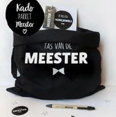 Jutte 'Tas van de Meester' Leuk Cadeau voor Meester - Cadeau Juf & Meester  - Bedankt Meester - Prachtig Docent/ Leraar cadeau