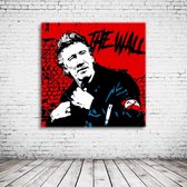 Pop Art Roger Waters The Wall Canvas - 90 x 90 cm - Canvasprint - Op dennenhouten kader - Geprint Schilderij - Popart Wanddecoratie