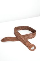 Sissy-Boy - Bruin leren gevlochten riem - Onesize