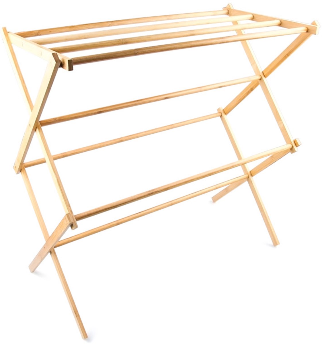 Handdoekenrek BAMBOE, handdoekenhouder, handdoekrek hout opklapbaar