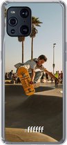 6F hoesje - geschikt voor OPPO Find X3 Pro -  Transparant TPU Case - Let's Skate #ffffff