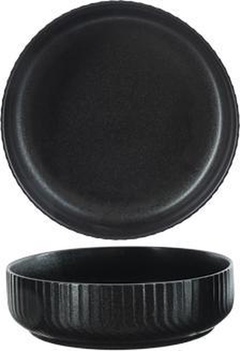 Cosy&Trendy Dakota Black diep bord - Ø 19,5 cm - Set-4