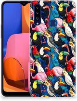 Leuk TPU Backcase Geschikt voor Samsung Galaxy A20s Telefoon Hoesje Birds