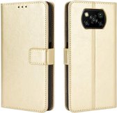 Portemonnee Book Case Hoesje Geschikt voor: Xiaomi Poco X3 / X3 Pro -  goud