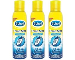 Scholl Fresh Step Schoenenspray 3x150ml