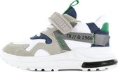 Shoesme witte sneakers met groene details