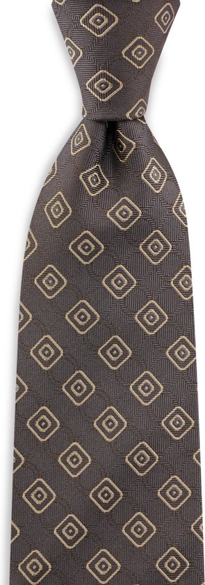 We Love Ties Tie La Borra, pure soie tissée, marron / beige