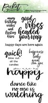 Good Vibes Clear Stamps (S-109)