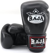 Raja Boxing Bokshandschoen Leder Zwart - 14 oz.