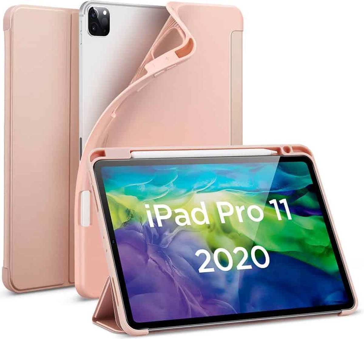 iPad Pro 2021 (11 Inch) Hoes - Rebound Magnetic Case - RosÃ© Goud