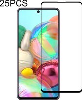 25 STUKS 9H Oppervlaktehardheid 2.5D Volledige lijm Volledig scherm Gehard glasfilm voor Galaxy A71