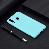 Voor Galaxy A40 Candy Color TPU Case (groen)