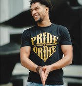 Pride or Die T Shirt Reckless Zwart Goud Kies uw maat: XL