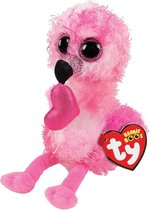 Ty  Beanie Boo's Dainty Heart Flamingo 15cm