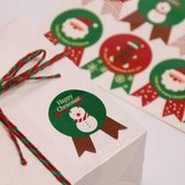 10 STKS Kerstgeschenkdoos Afdichtingssticker Koektas Taartdoos Sticker, levering in willekeurige kleur