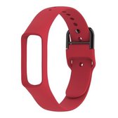 Smart Watch Pure Color siliconen polsband horlogeband voor Galaxy Fit-e (rood)