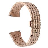 22mm Voor Huawei Horloge GT2e GT2 46mm Aluminium metselwerkband (Rose goud)