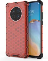 Voor Huawei Mate 40 schokbestendige honingraat pc + TPU beschermhoes (rood)