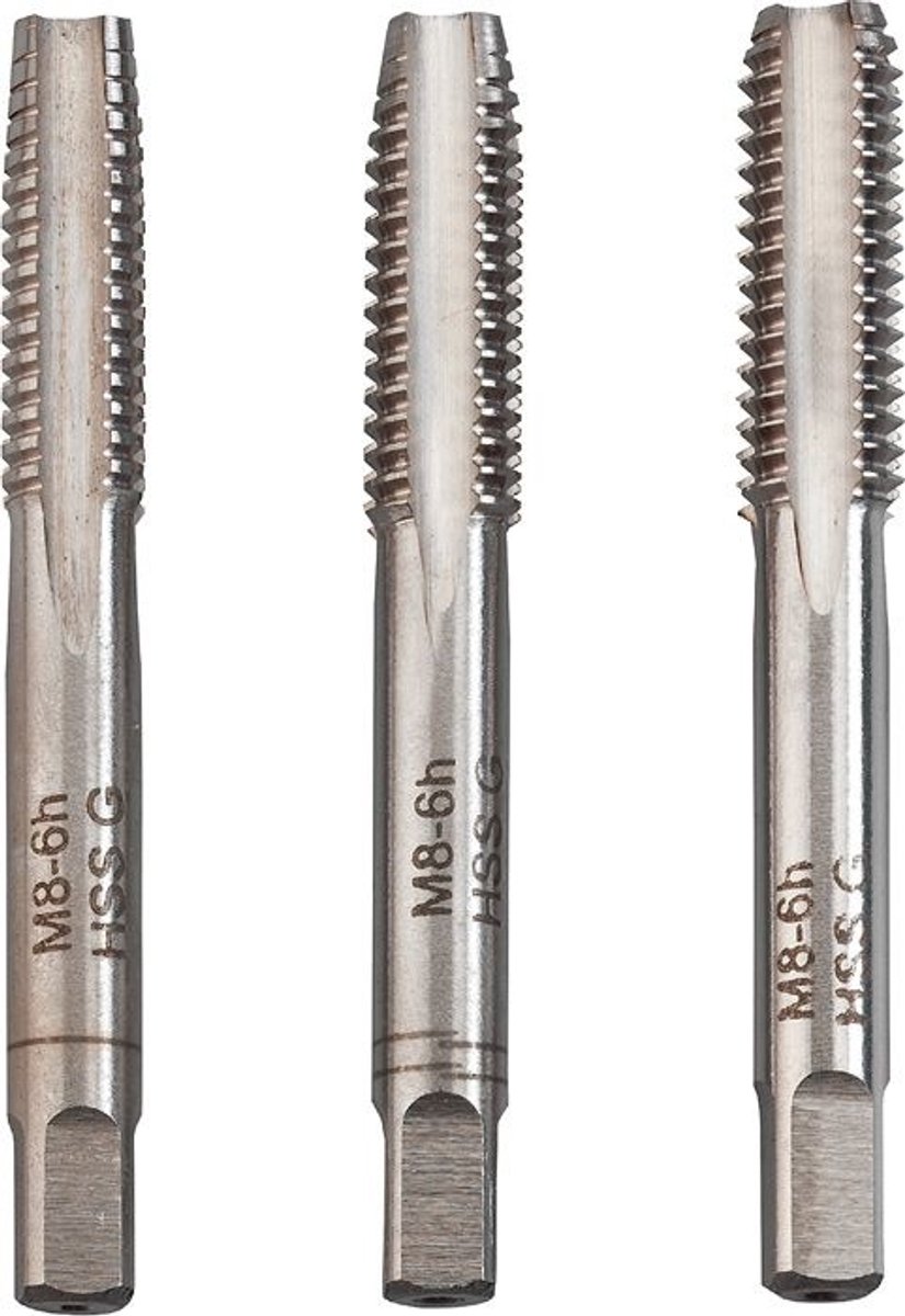 kwb 443312 Schroefdraadsnijderset 3-delig M12 1.75 DIN 352 HSS 3 stuk(s)