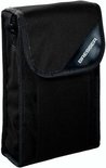 Zwart Bresser etui voor verrekijker, met schuine flap.