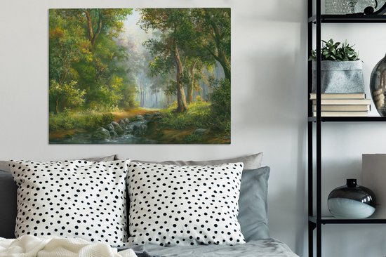 Japandi minimalistisch kunstwerk van Imaginative op canvas, behang en meer