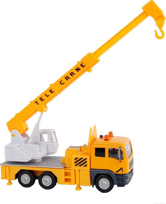 Kids Globe Hijskraan Die-cast met Licht en Geluid, 15cm
