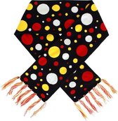 Sjaal confetti rood/geel/blauw 158cm x 18cm
