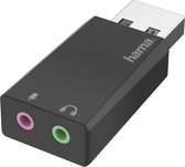 Hama 00200323 changeur de genre de câble USB 2x3.5 mm Noir